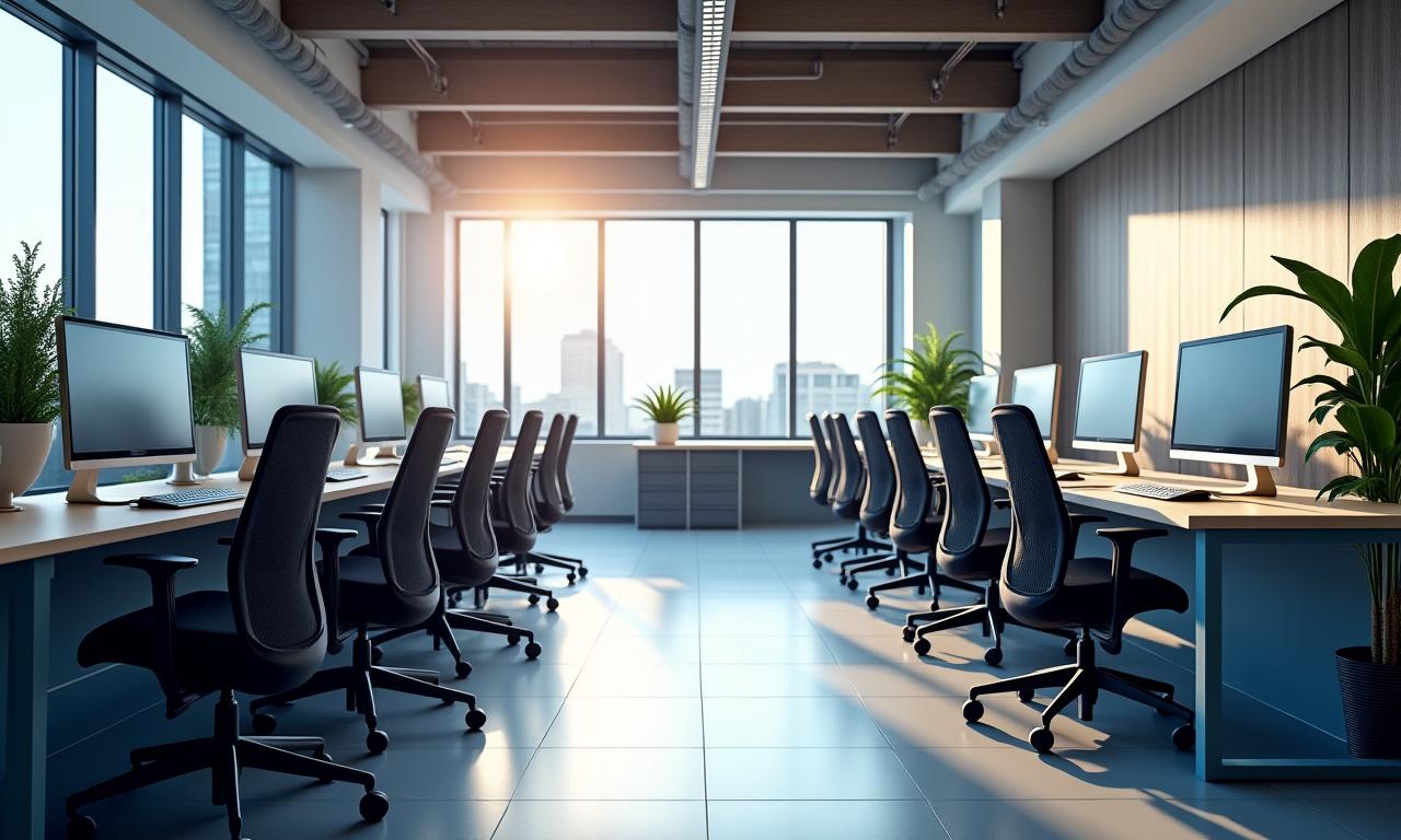 Kaiyo Craftのエルゴノミックチェアが設置されたモダンなオフィス